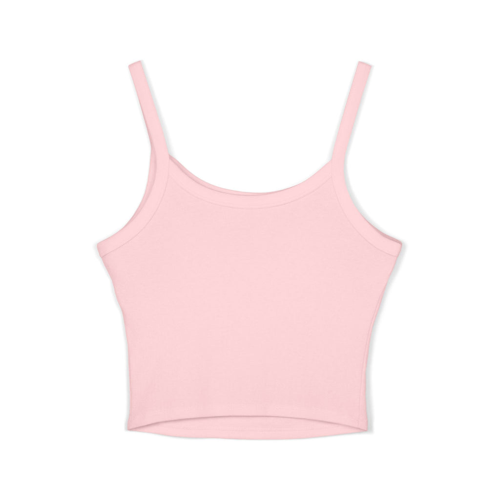 Leelee Running Frog Cropped Tank — "Nah Nah Ne Nah Nah" Cute Frog Graphic Spaghetti Strap Top