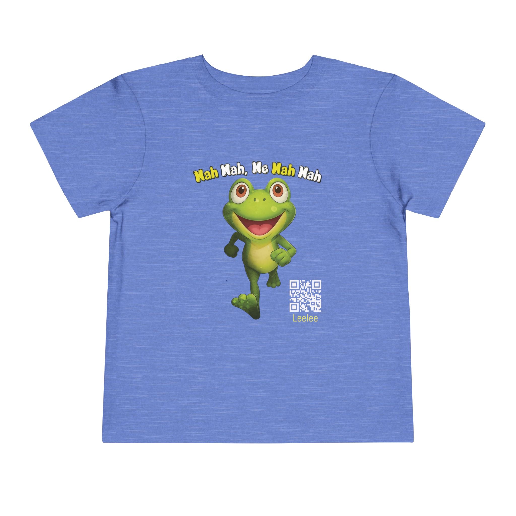 Leelee Running Frog Toddler Tee | Cute Cartoon Frog, Kids Animal Shirt