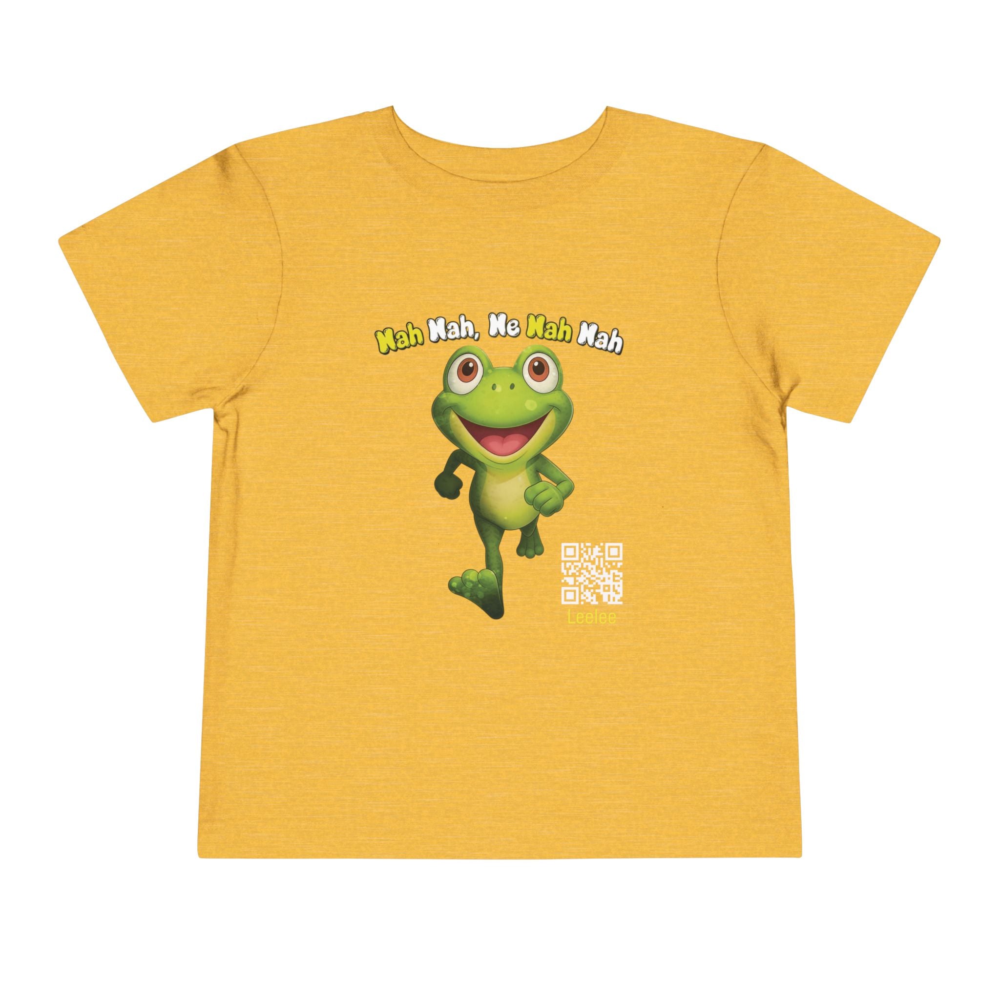 Leelee Running Frog Toddler Tee | Cute Cartoon Frog, Kids Animal Shirt