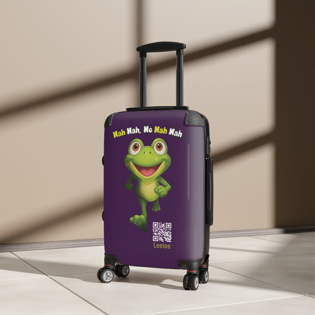 Leelee Running Frog 'Nah Nah, Ne Nah Nah' Carry-On Suitcase — Travel Luggage