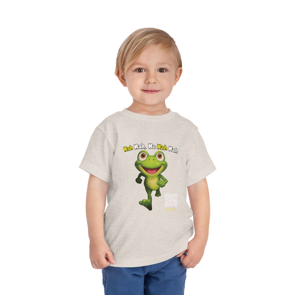 Leelee Running Frog Toddler Tee | Cute Cartoon Frog, Kids Animal Shirt