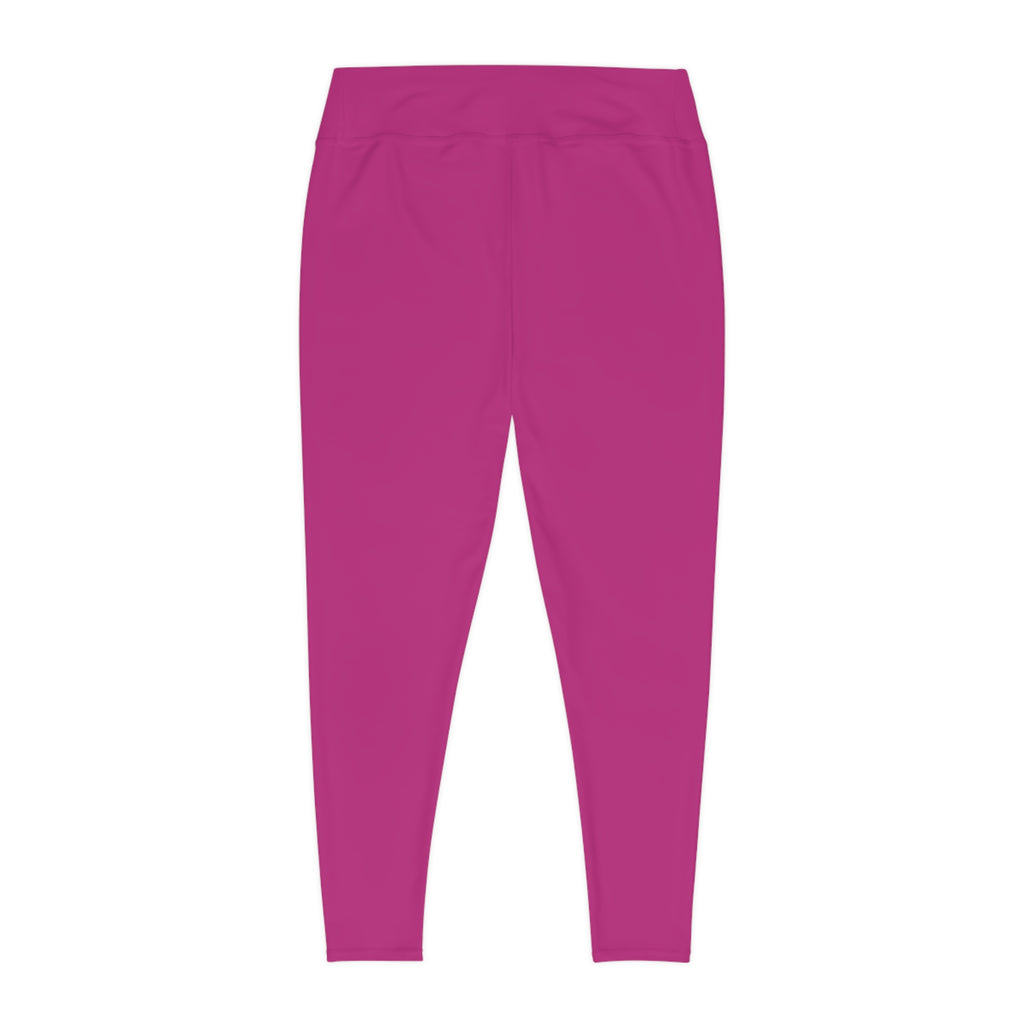 Leelee Inspired Plus Size Leggings (Pink) — Cute Smiling Leelee Running Frog Graphic Leggings