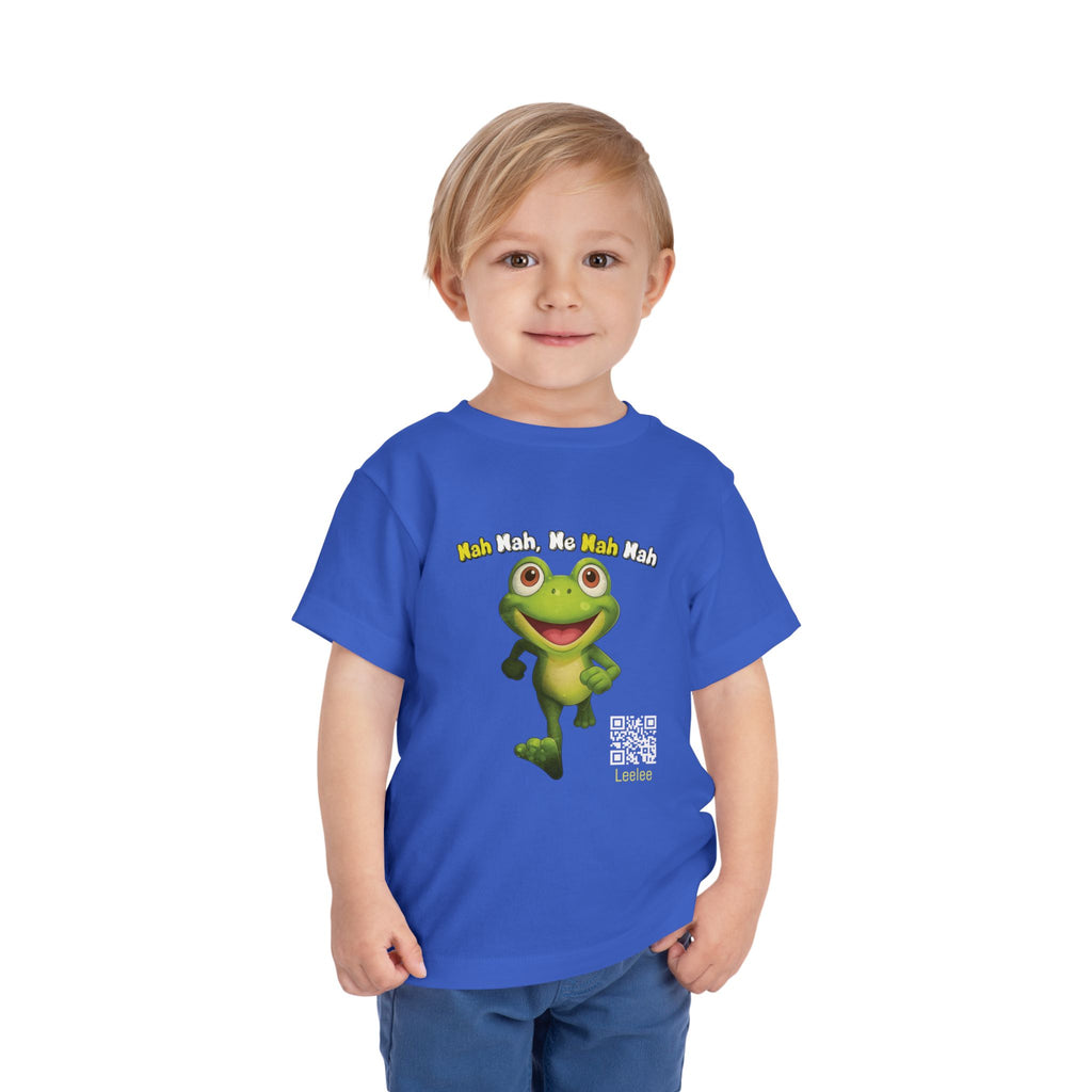 Leelee Running Frog Toddler Tee | Cute Cartoon Frog, Kids Animal Shirt