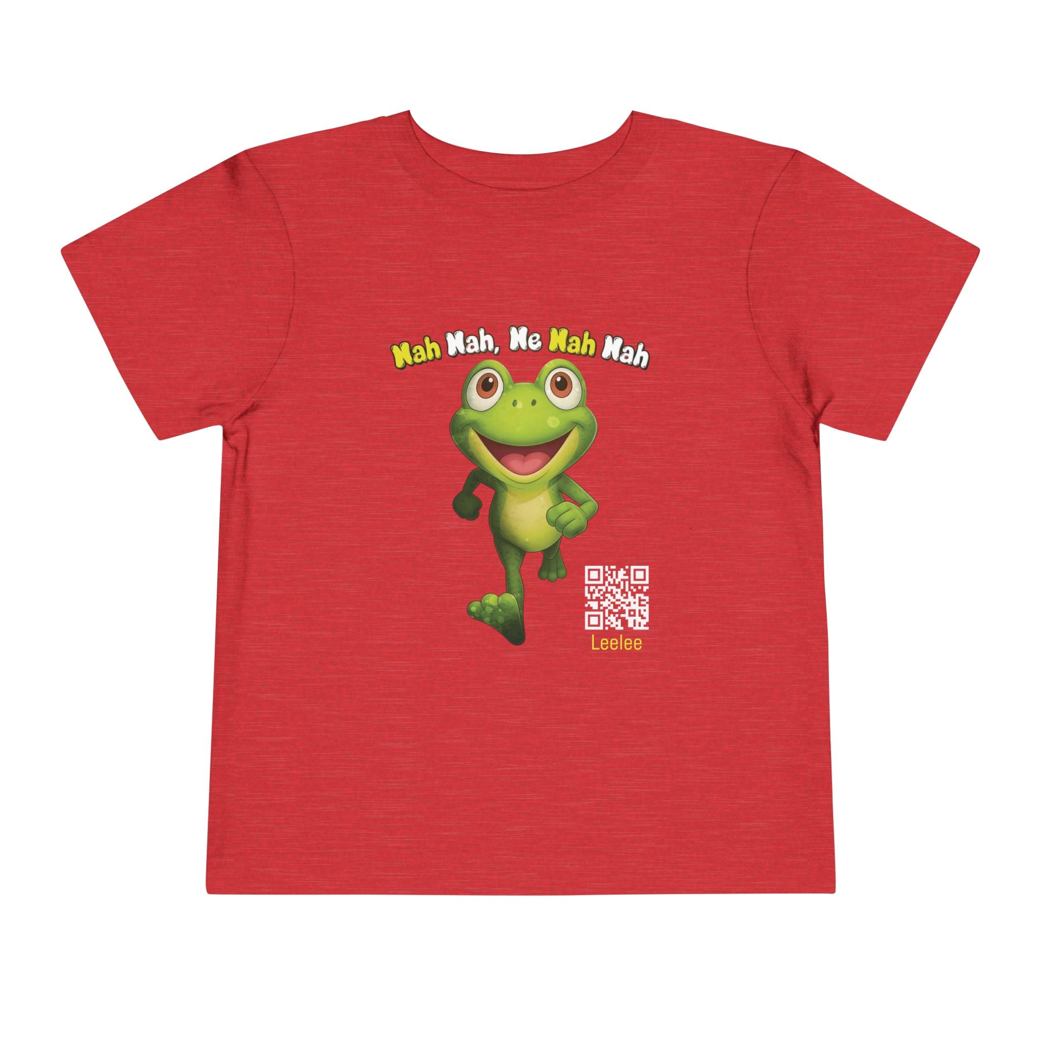 Leelee Running Frog Toddler Tee | Cute Cartoon Frog, Kids Animal Shirt
