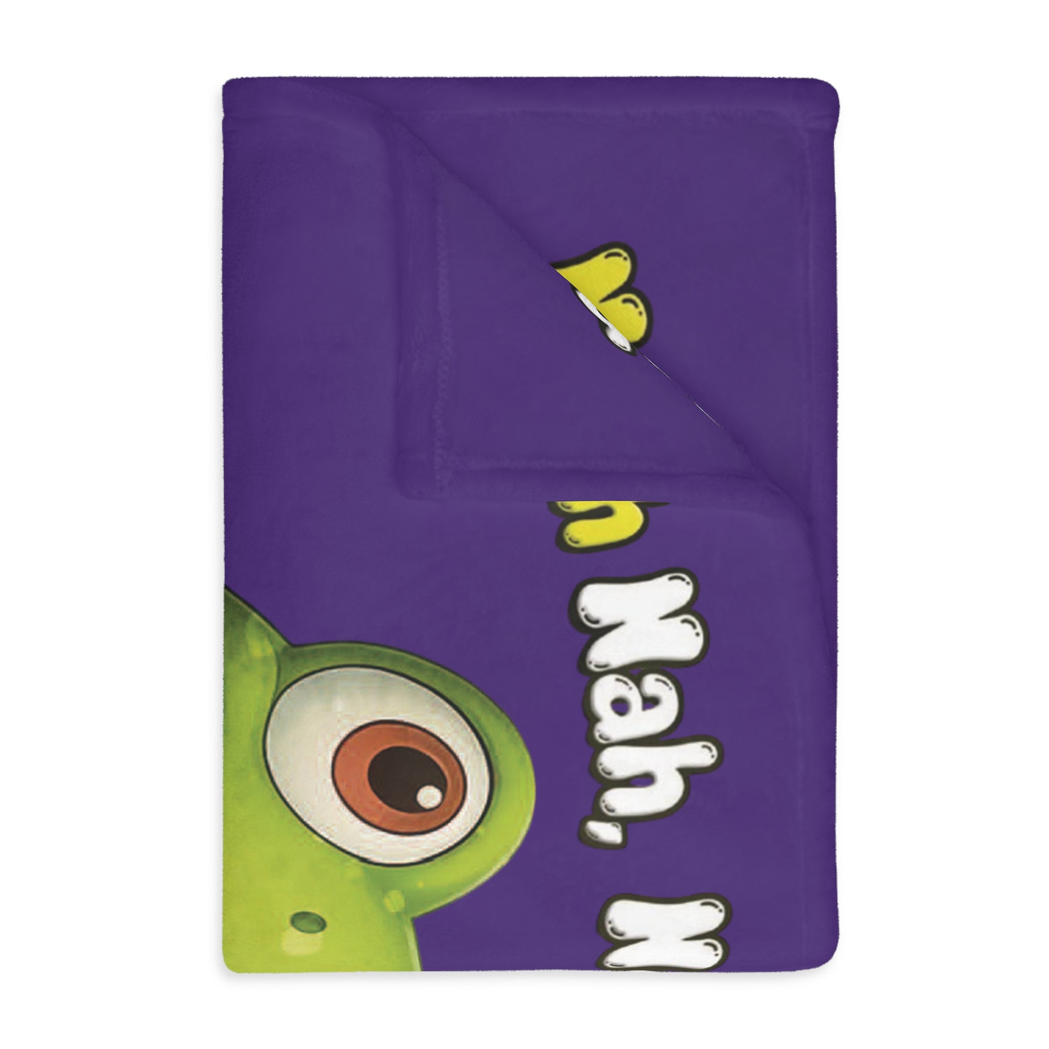 Cute Leelee Running Frog "Nah Nah, Ne Nah Nah" Microfiber Blanket