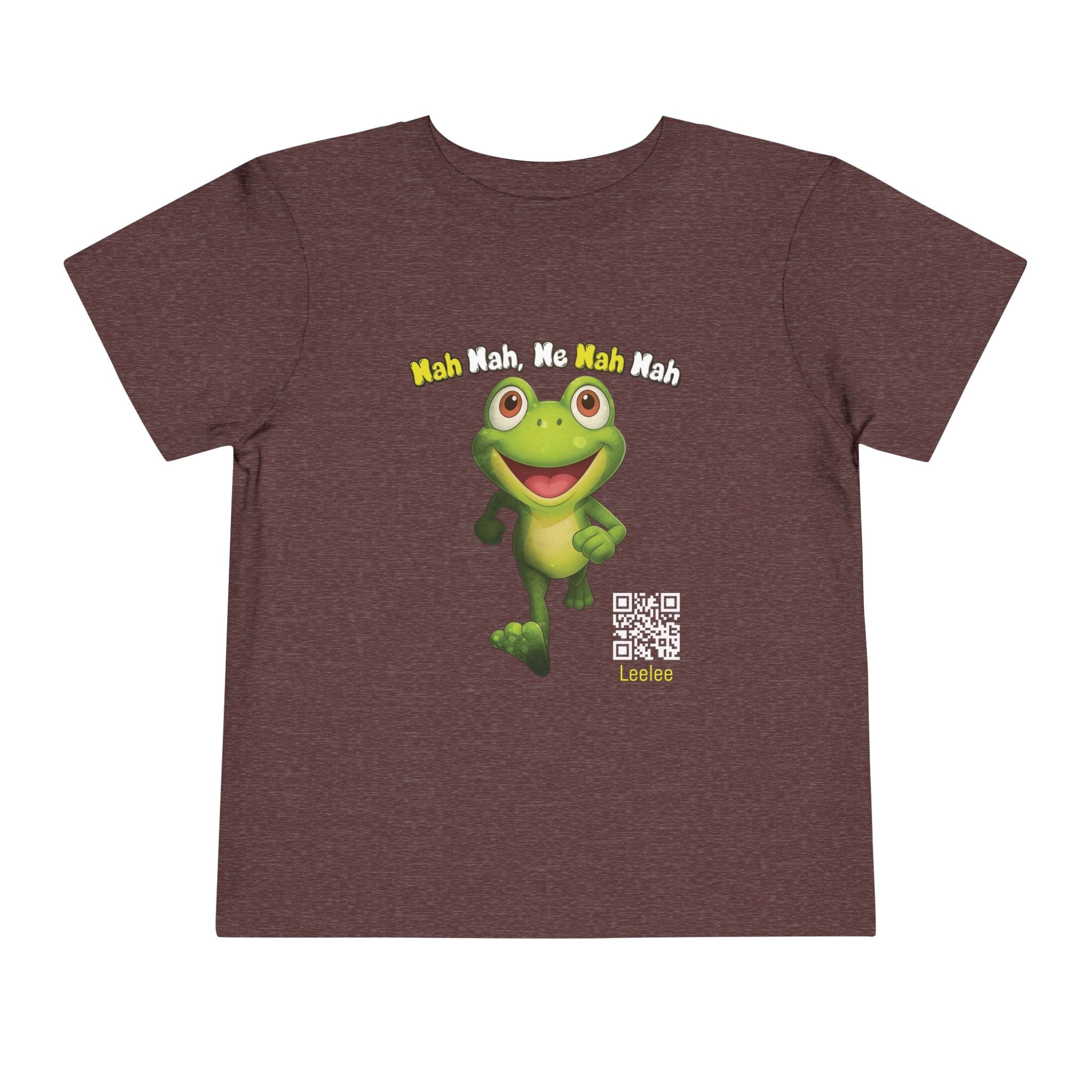 Leelee Running Frog Toddler Tee | Cute Cartoon Frog, Kids Animal Shirt