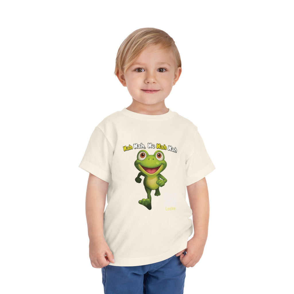 Leelee Running Frog Toddler Tee | Cute Cartoon Frog, Kids Animal Shirt