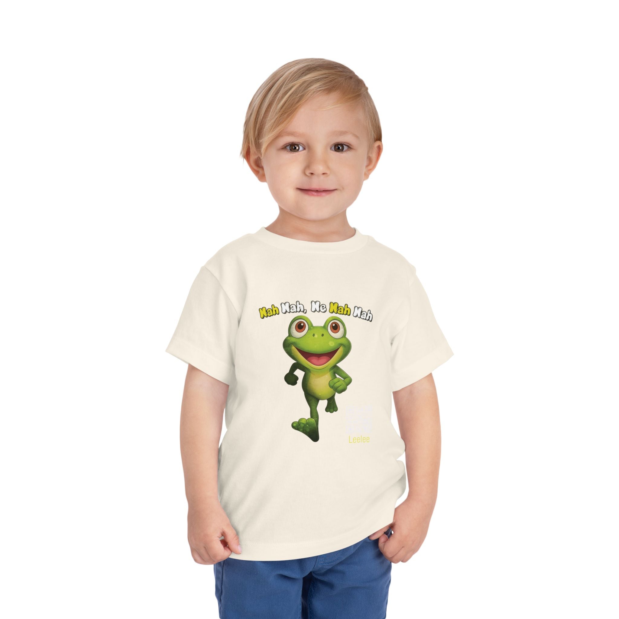 Leelee Running Frog Toddler Tee | Cute Cartoon Frog, Kids Animal Shirt