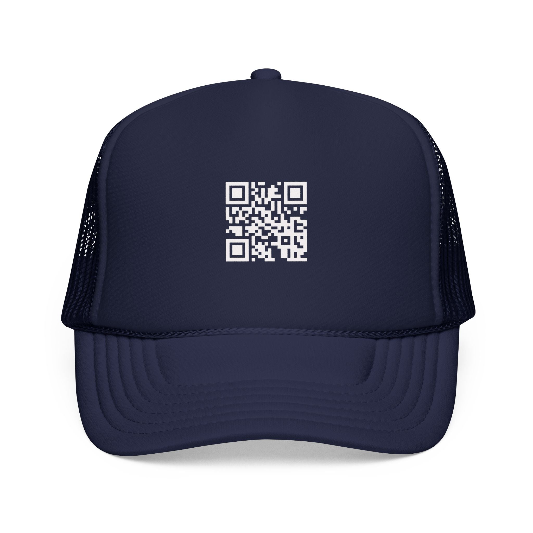 QR Code Trucker Hat — Scanable Tech Graphic Cap