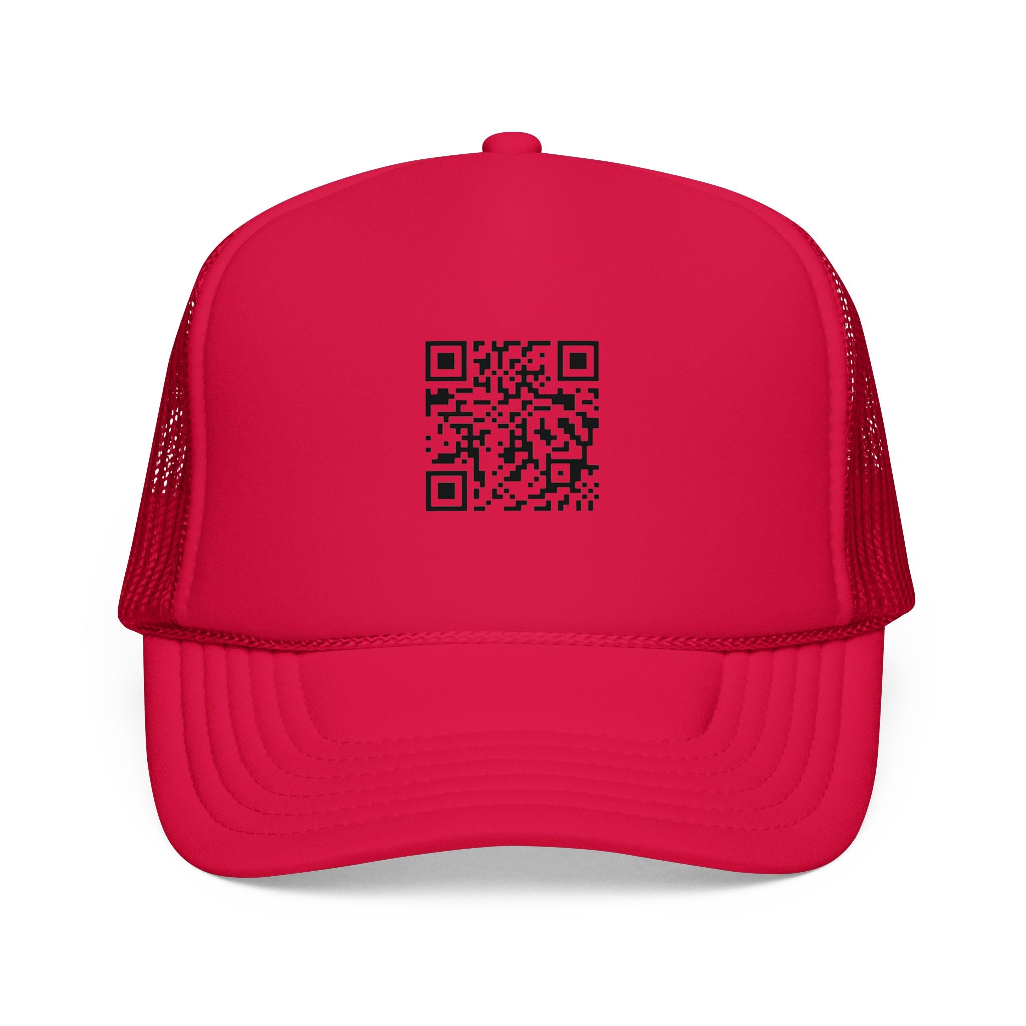 QR Code Trucker Hat — Scanable Tech Graphic Cap