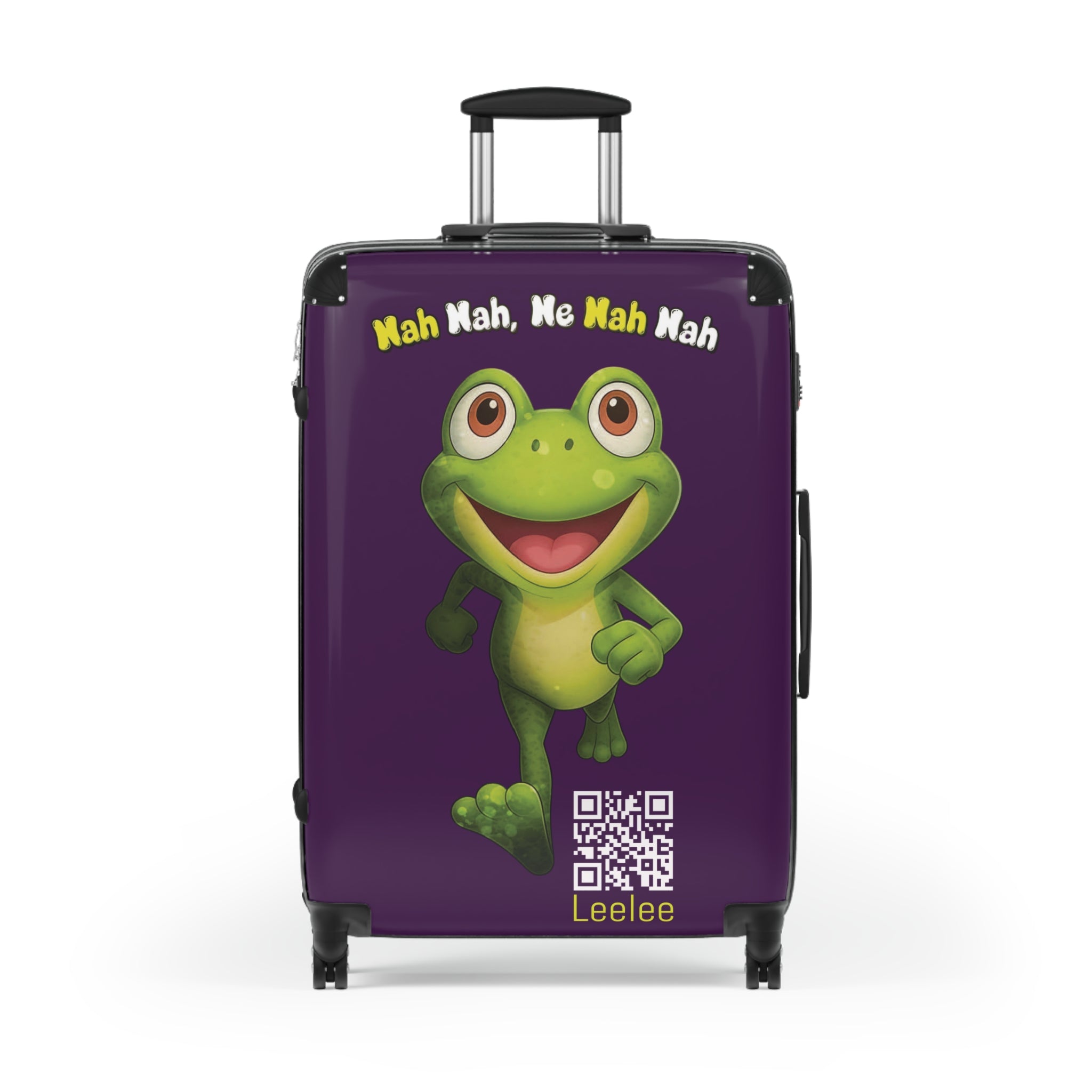 Leelee Running Frog 'Nah Nah, Ne Nah Nah' Carry-On Suitcase — Travel Luggage